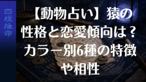 【動物占い】猿の性格と恋愛傾向は？カラー別6種の特徴や相性