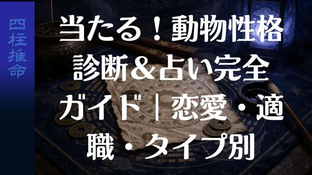 当たる！動物性格診断＆占い完全ガイド｜恋愛・適職・タイプ別