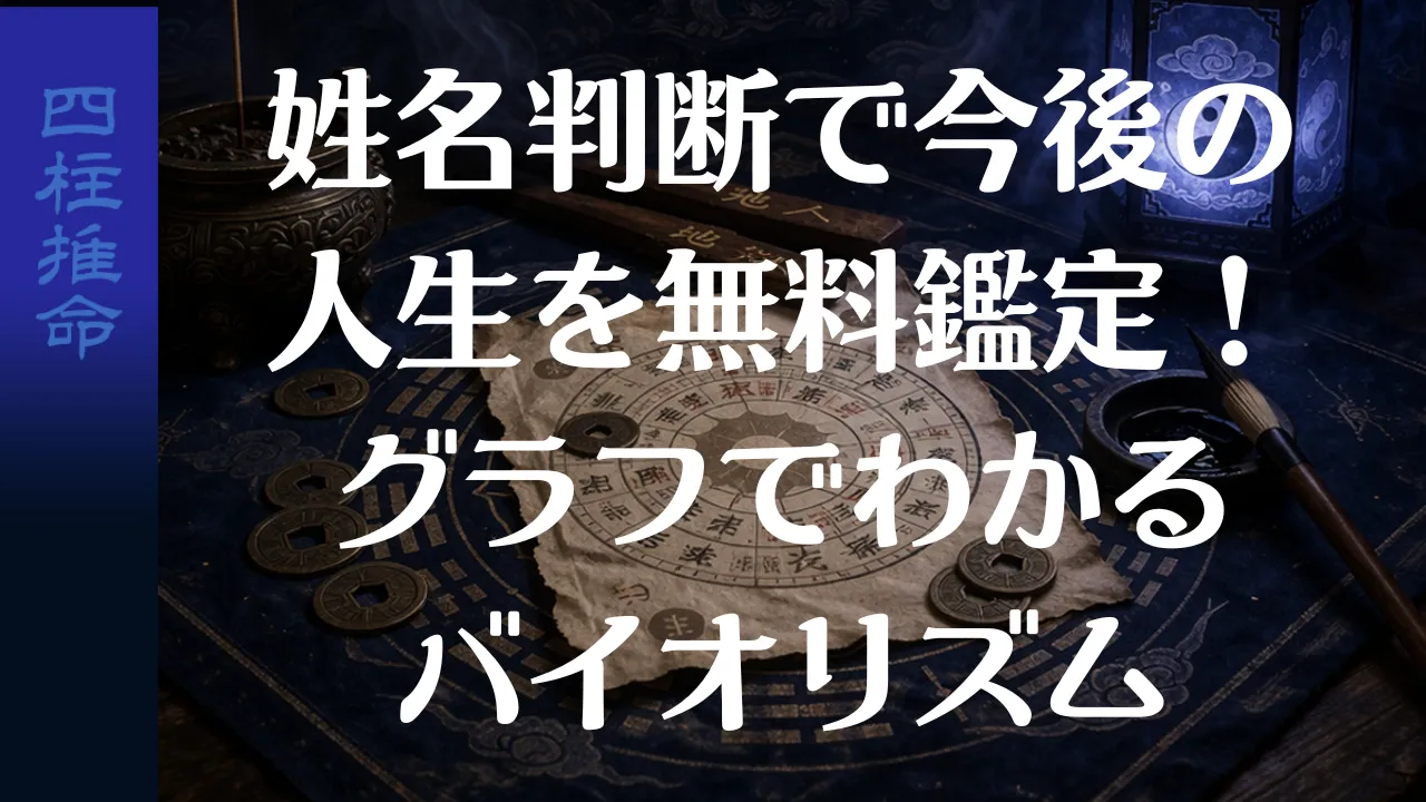 姓名判断で今後の人生を無料鑑定!グラフでわかるバイオリズム