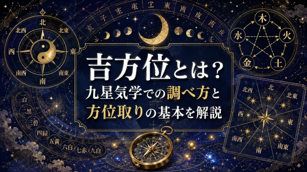吉方位とは？九星気学での調べ方と方位取りの基本を解説