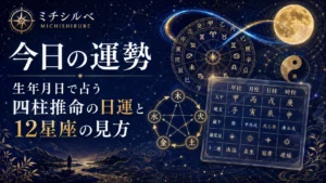 今日の運勢｜生年月日で占う四柱推命の日運と12星座の見方