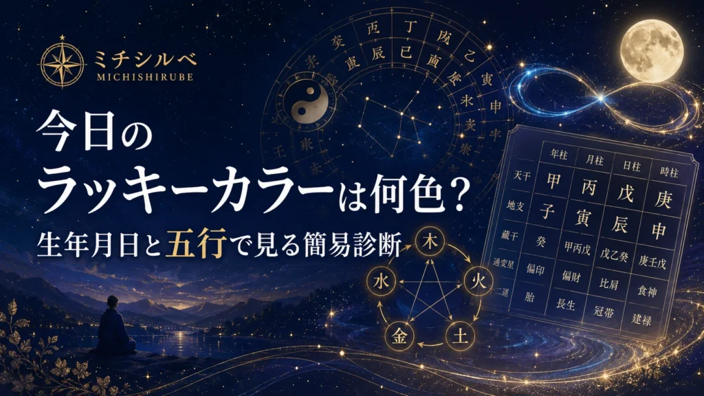 今日のラッキーカラーは何色？生年月日と五行で見る簡易診断