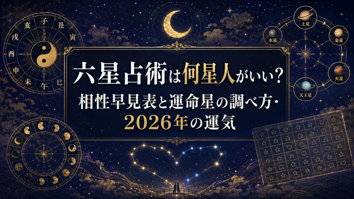 六星占術は何星人がいい？相性早見表と運命星の調べ方・2026年の運気