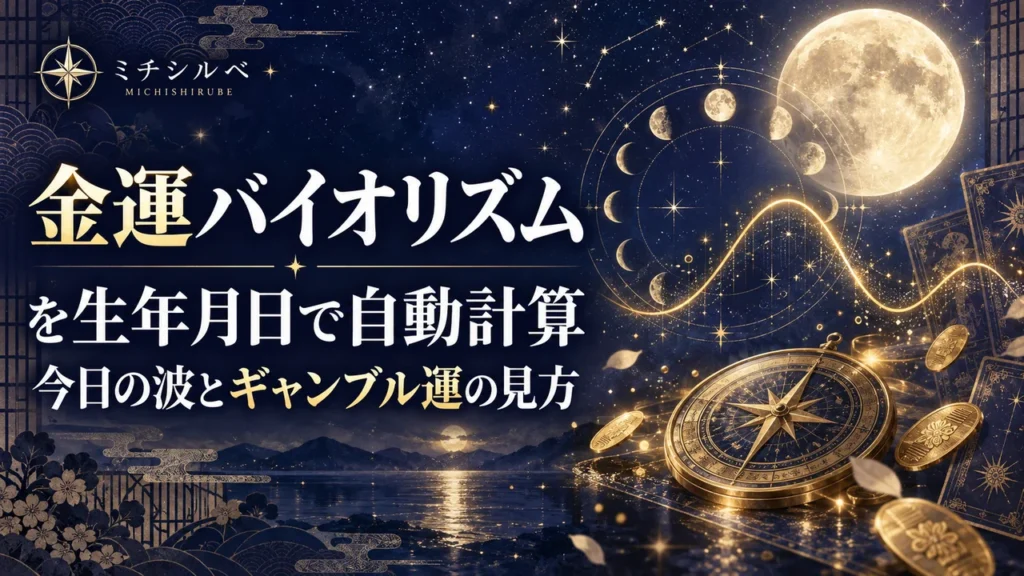 金運バイオリズムを生年月日で自動計算｜今日の波とギャンブル運の見方