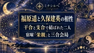 福原遥と久保建英の相性を四柱推命で鑑定｜干合と支合で二重に結ばれ、結婚の年に三合が立った二人