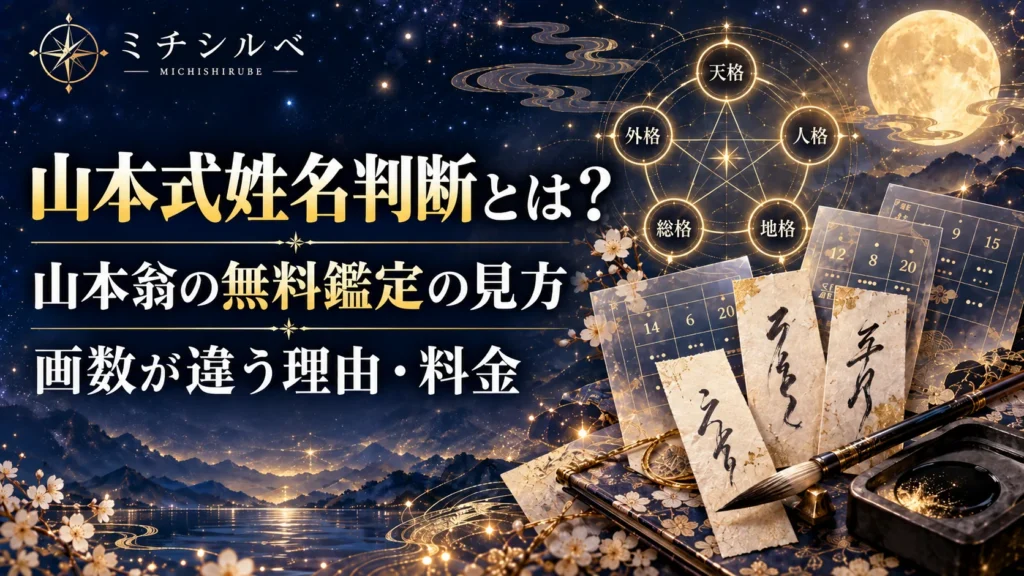 山本式姓名判断とは？山本翁の無料鑑定の見方・画数が違う理由・料金